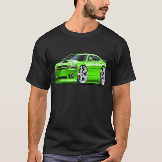 Camiseta Coche verde 2006-10 del cargador SRT8 (Anverso)