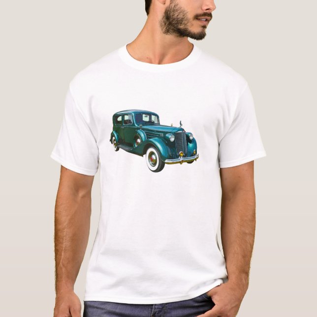 Camiseta Coche verde del lujo de Packard (Anverso)