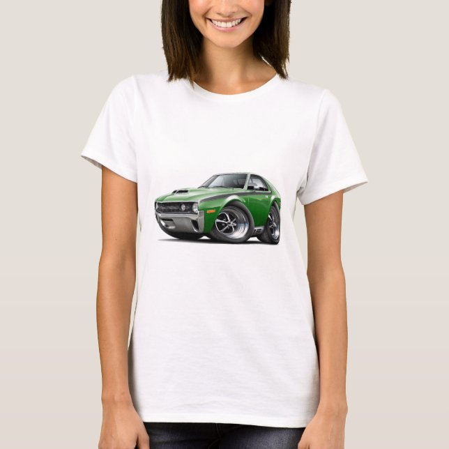 Camiseta Coche Verde-Negro de 1970 AMX (Anverso)