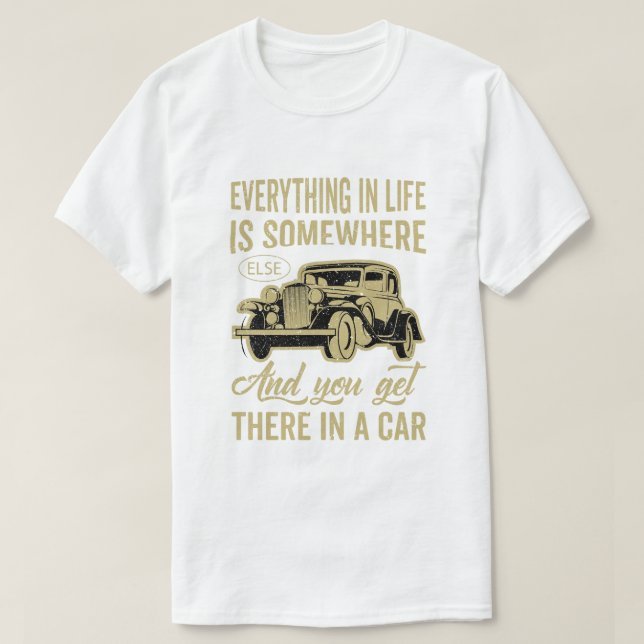 Camiseta coche viejo (Diseño del anverso)