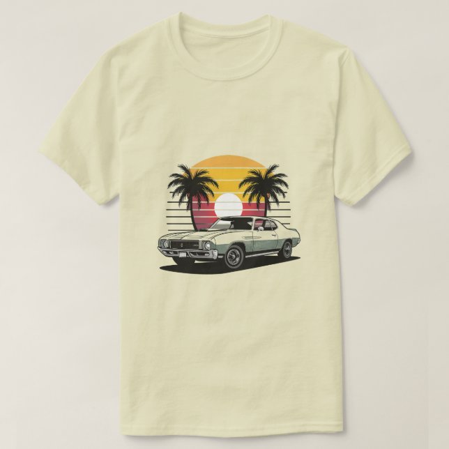 Camiseta Coche Vintage (Diseño del anverso)