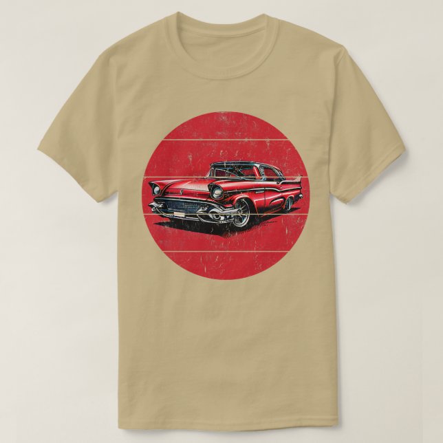 Camiseta Coche Vintage (Diseño del anverso)