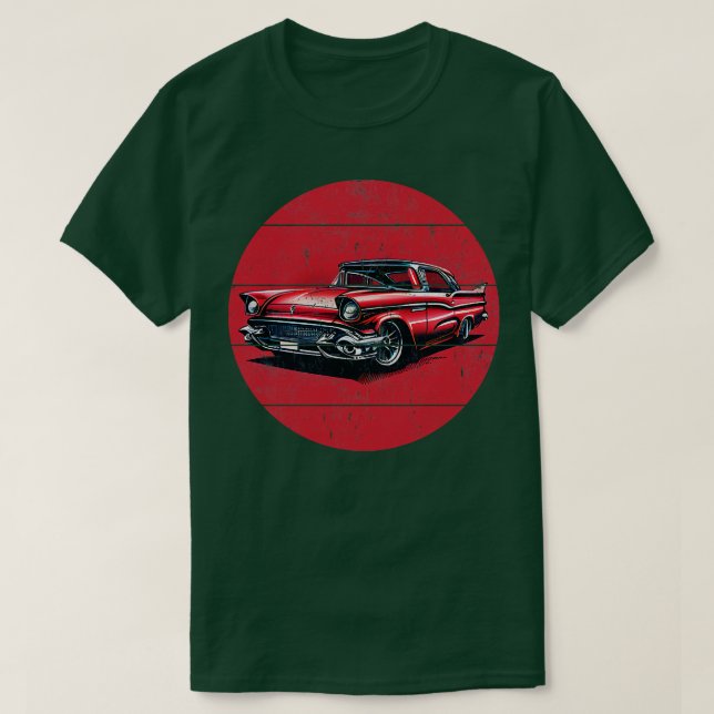 Camiseta Coche Vintage (Diseño del anverso)