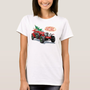 Camiseta coche vintage de los navidades