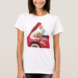 Camiseta Coche y modelo retros