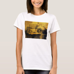 Camiseta Coche y placa de calle amarillos