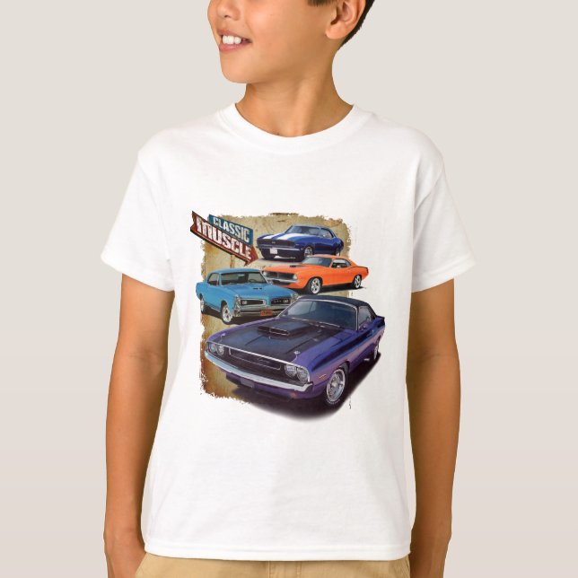 Camiseta Coches americanos del músculo (Anverso)