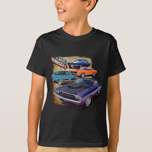 Camiseta Coches americanos del músculo (Anverso)