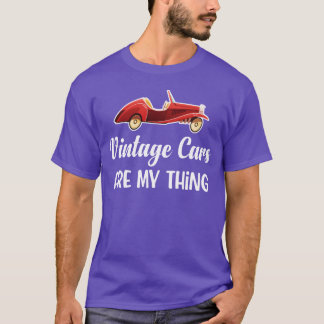 Camiseta Coches antiguos son mis amigos de carreras de cole