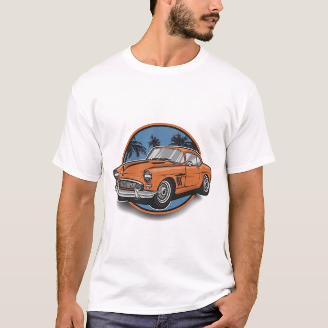 Camiseta coches clásicos (Anverso)