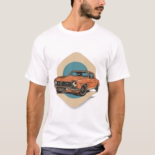 Camiseta coches clásicos (Anverso)
