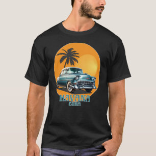 Camiseta Coches Clásicos de La Habana Cuba
