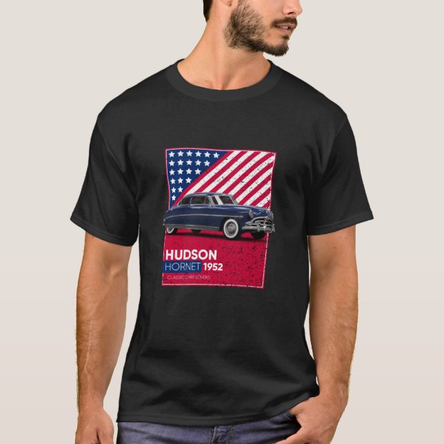 Camiseta Coches clásicos Hudson Hornet 1952 (Anverso)