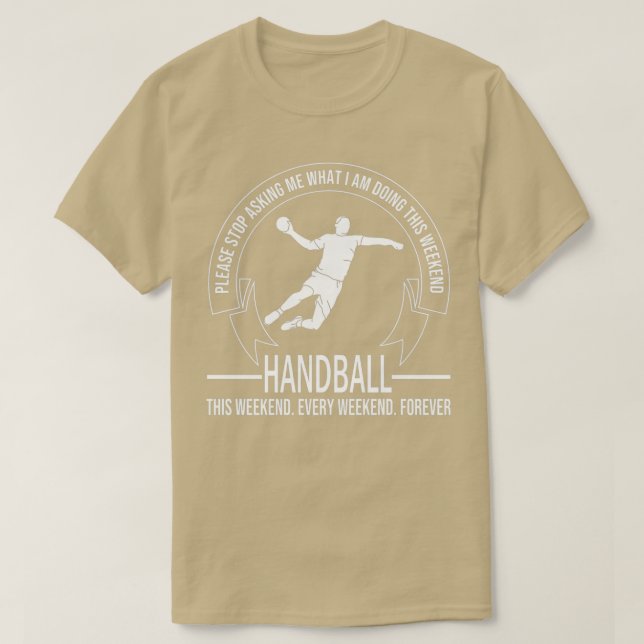 Camiseta Coches De Balonmano Balonmano Balonmano Jugador De (Diseño del anverso)