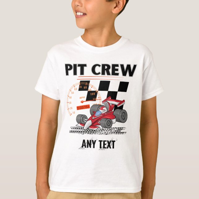 Camiseta Coches de carreras de carros de cumpleaños de la t (Anverso)