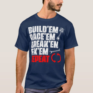 Camiseta Coches de carreras divertidos para un piloto de au