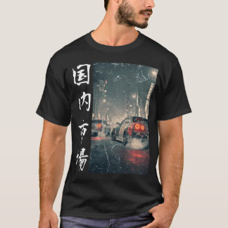Camiseta Coches de Drift Antiguos de JDM de Carreras en las