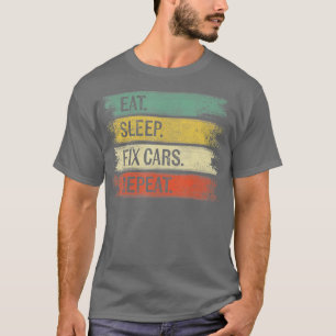 Camiseta Coches De Fijación Del Sueño Repito Coche Automáti