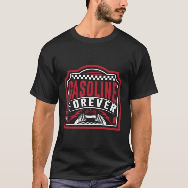 Camiseta Coches de gasolina para siempre (Anverso)
