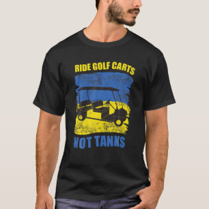Camiseta Coches De Golf No Tanques Apoyar El Área De Golf D