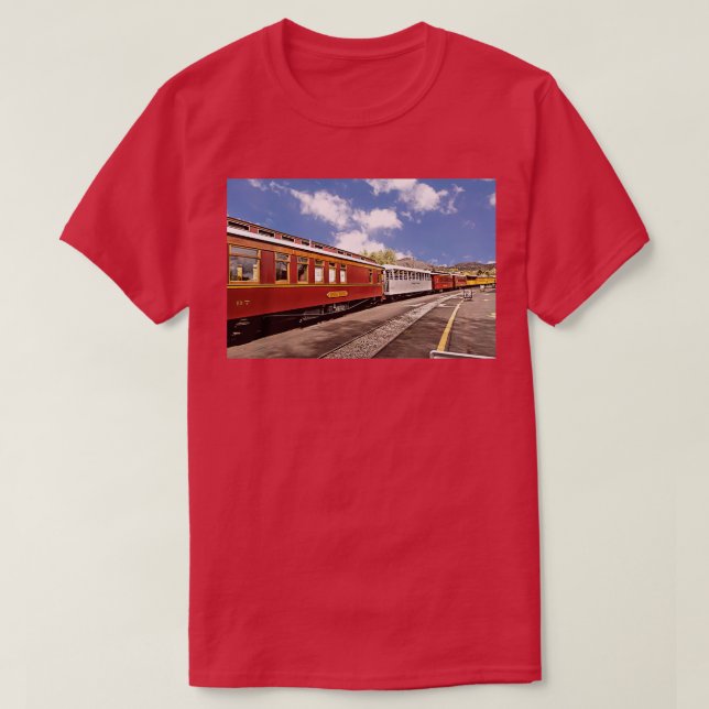 Camiseta Coches De Pasajeros De La Carretera Ferroviaria Du (Diseño del anverso)