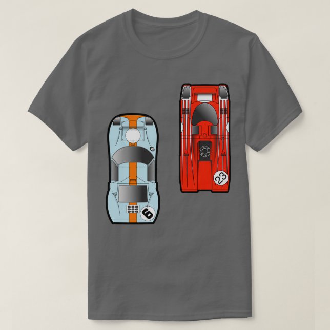 Camiseta Coches de ranura (Diseño del anverso)