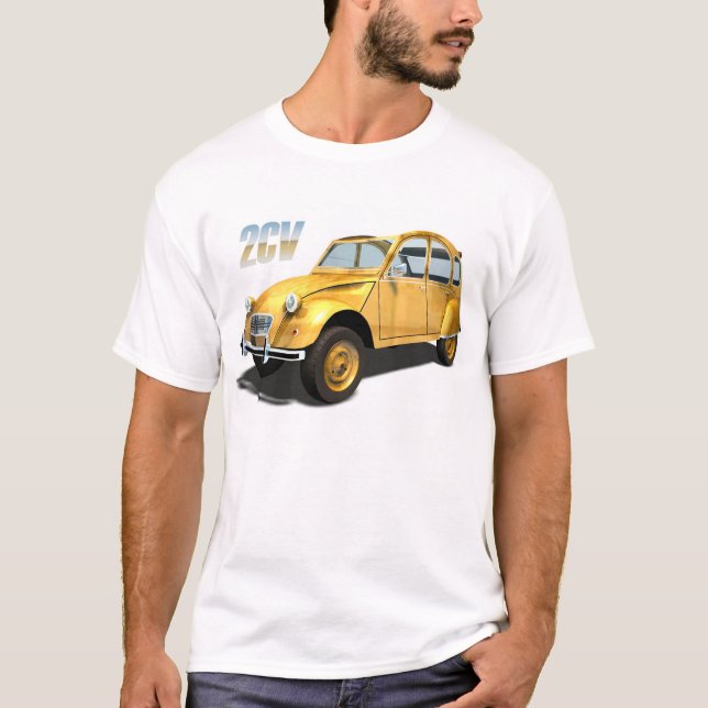 Camiseta Coches del culto - Citroen 2cv (Anverso)