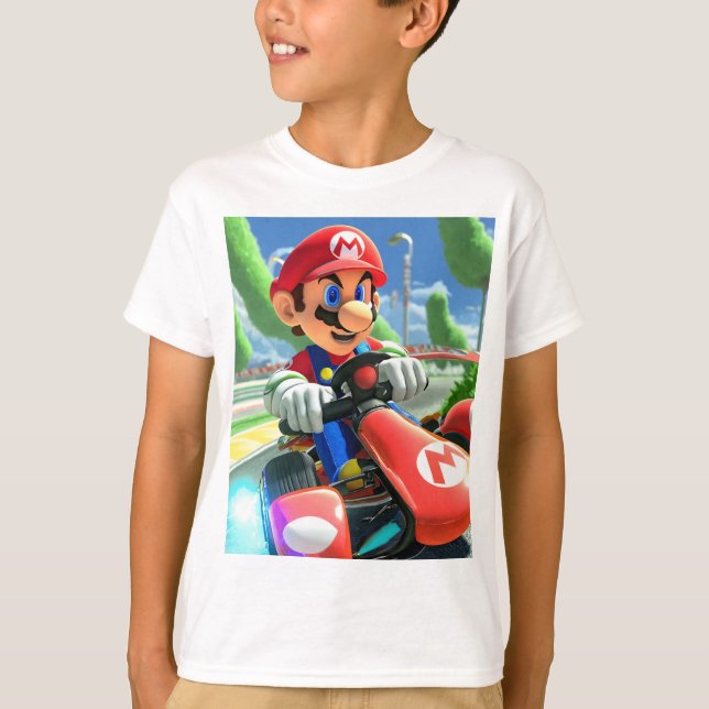 Camiseta coches mario kart (Anverso)