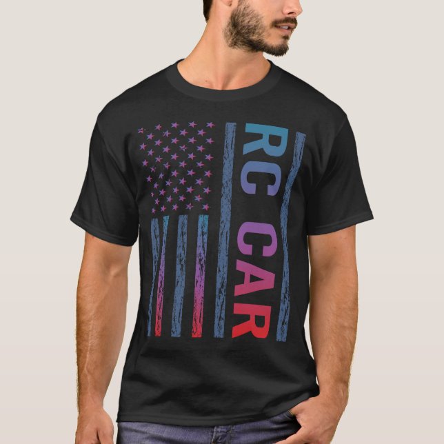 Camiseta Coches RC de la bandera de degradado (Anverso)