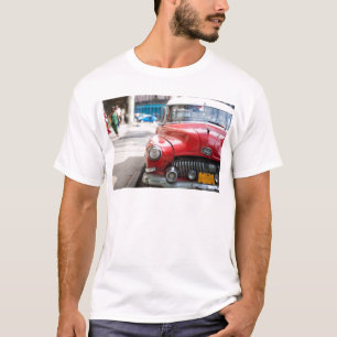 Camiseta Coches retro en la calle de La Habana