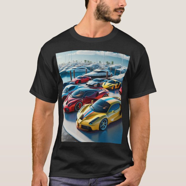 Camiseta Coches y Barcos Exóticos (Anverso)