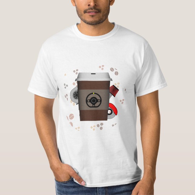 Camiseta Coches y café (Anverso)