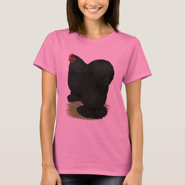Camiseta Cochin: Hen negro (Anverso)