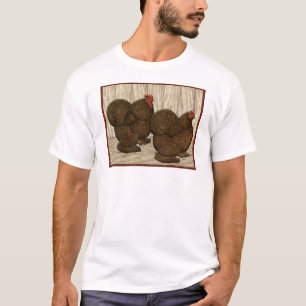 Camiseta Cochins: Bantams rojos texturados