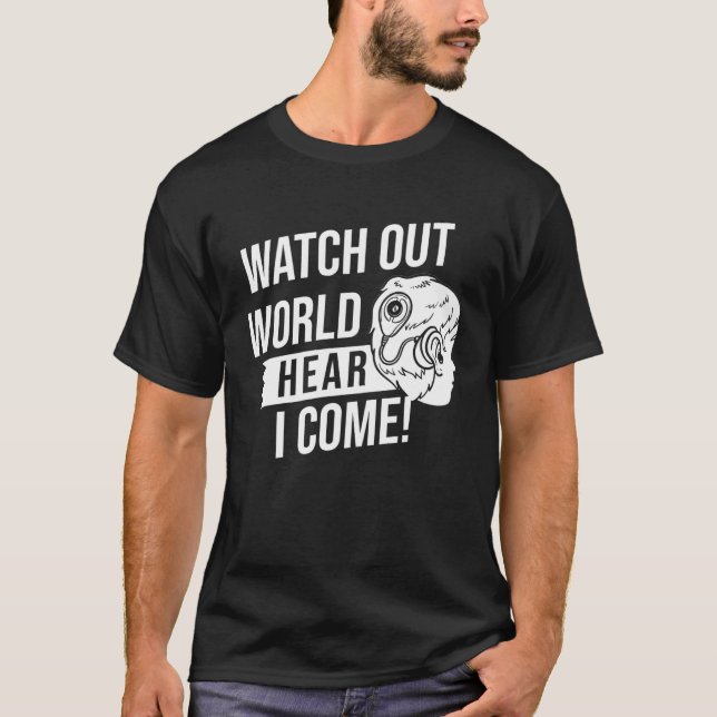 Camiseta Cochlear Implant  Deaf Awareness (Anverso)