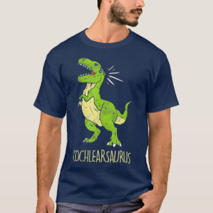 Camiseta Cochlearning Saurus Sordo Difícil De Escuchar Sor