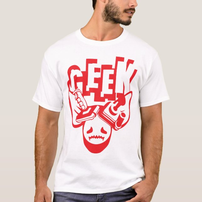 Camiseta cochon geek manette jeux joystick video  (Anverso)