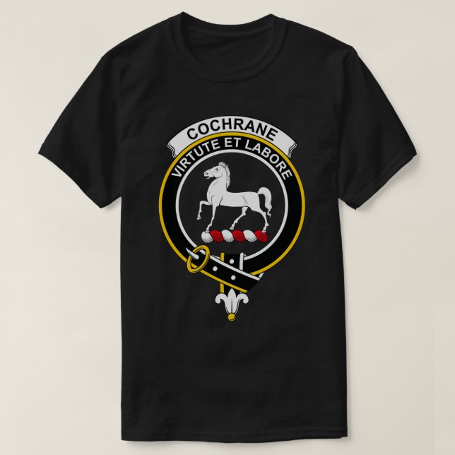 Camiseta Cochrane Escudo Tartan Clan Scottish Clan (Diseño del anverso)