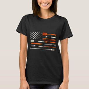 Camiseta Cocina ahumador barbacoa chef herramientas para as