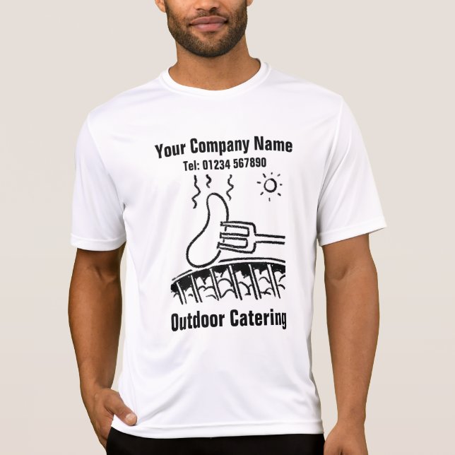Camiseta Cocina al aire libre barbacoa o barbacoa (Anverso)