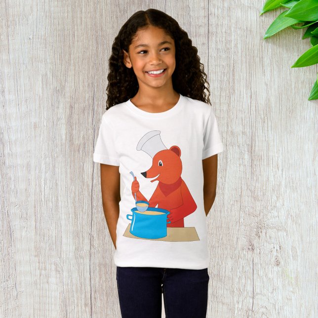 Camiseta Cocina animal de la sopa de cocina del oso del che (Subido por el creador)