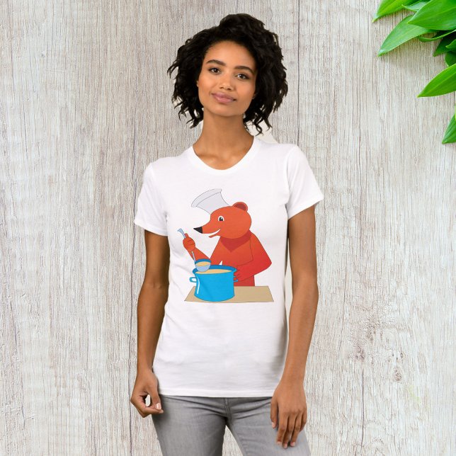 Camiseta Cocina animal de la sopa de cocina del oso del che (Subido por el creador)