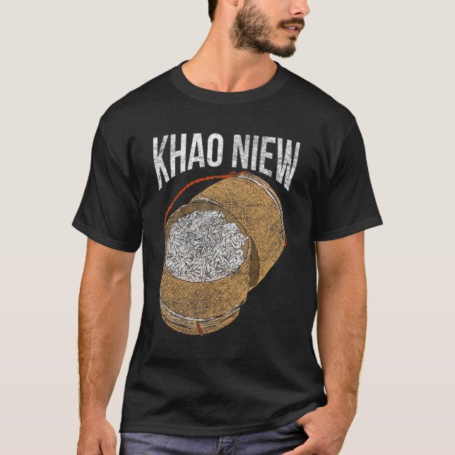 Camiseta Cocina asiática laos tailandesa khao niew arroz pe (Anverso)
