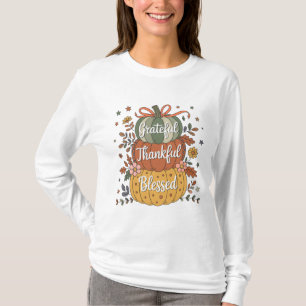 Camiseta Cocina bendita de calabaza agradecida   Otoño A