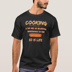 Camiseta Cocina, chef, vida, cita