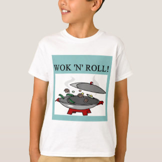 Camiseta cocina china de wok