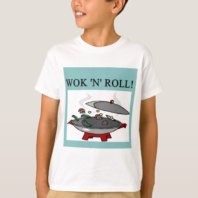 Camiseta cocina china de wok (Anverso)