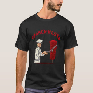 Camiseta Cocina Clásica Döner Kebap Con Espuma De Kebab Y C