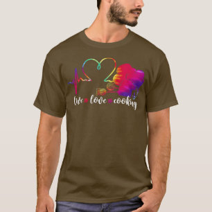 Camiseta Cocina Cocina Cocina Cocina Teja Dye Heartbeat Kit