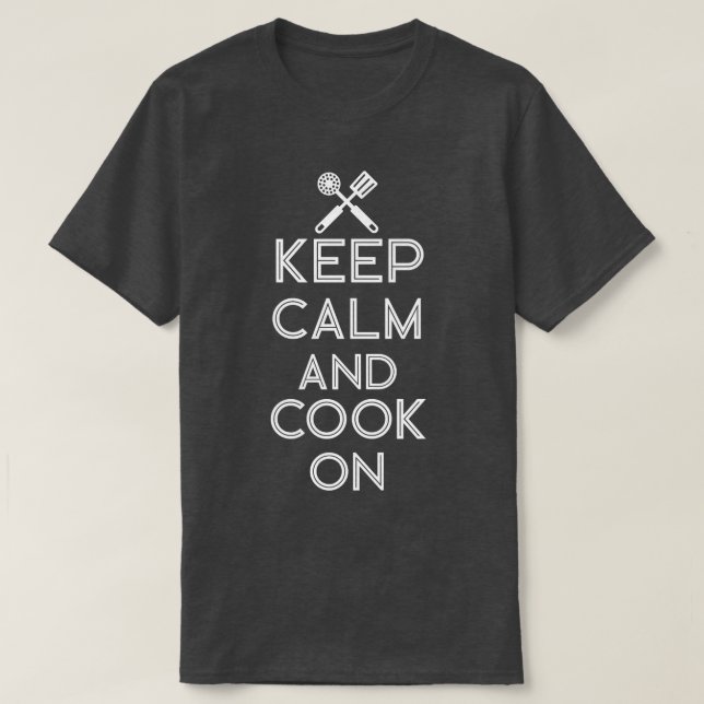 Camiseta Cocina Cocina Cocinera El Chef Mantiene La Tranqui (Diseño del anverso)